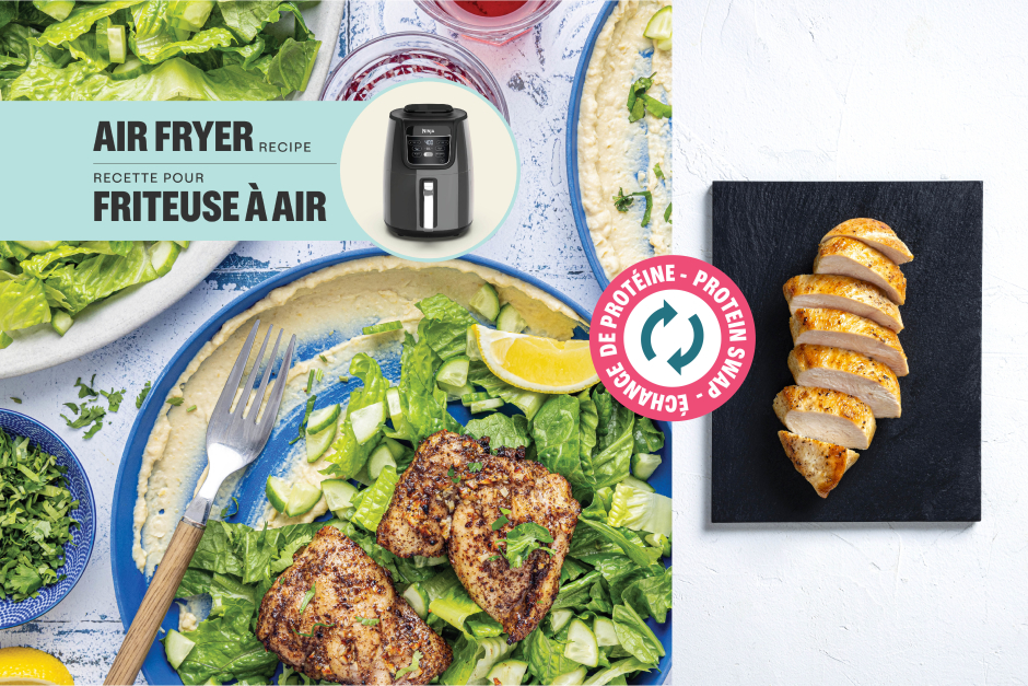 Échange de protéine | Assiette de poitrines de poulet shawarma rapide