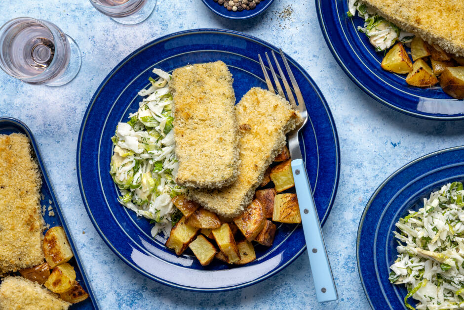 Crispy Sheet Pan Tofu Schnitzel