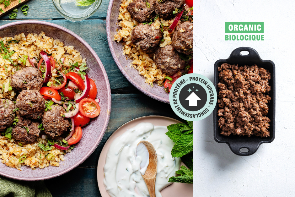 Protein Upgrade | Keto: Greek-Spiced ORGANIC Beef Meatballs
