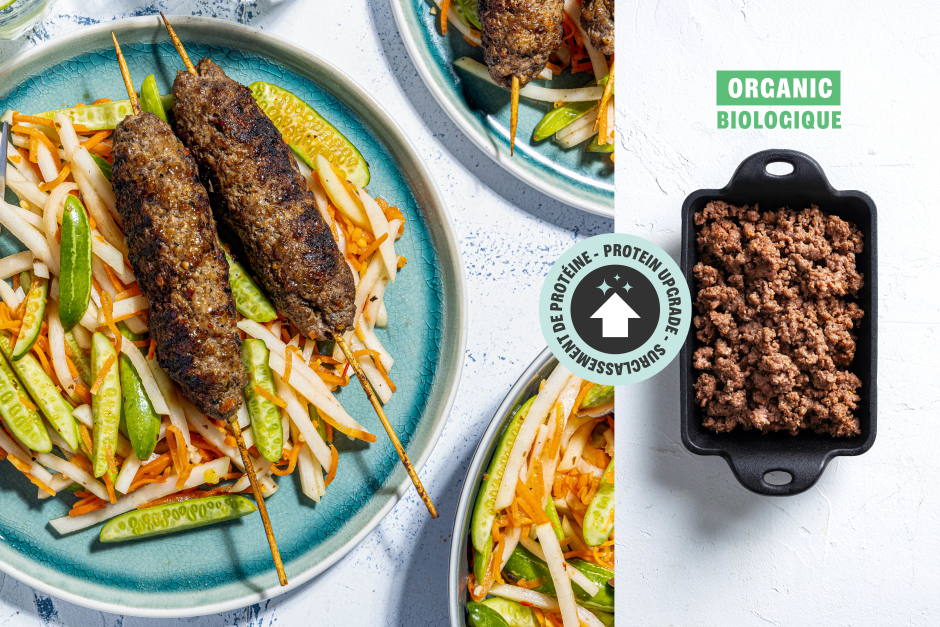 Protein Upgrade | Spicy Grilled Vietnamese Lemongrass ORGANIC Beef Skewers