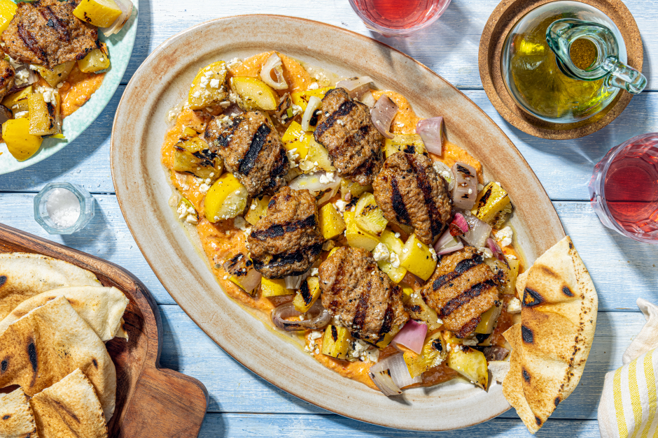Ćevapis de chorizo grillés