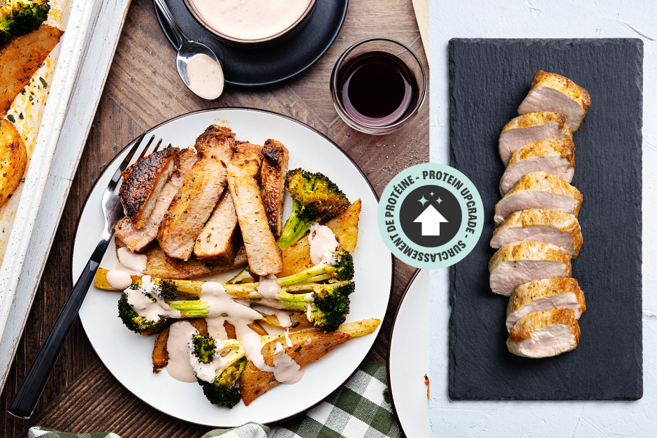 Surclassement de protéine | Filet de porc poêlé piri piri