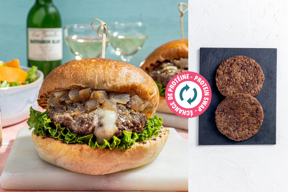 Échange de protéine | Burgers de bœuf Impossibleᴹᴰ Juicy Lucy sur le barbecue