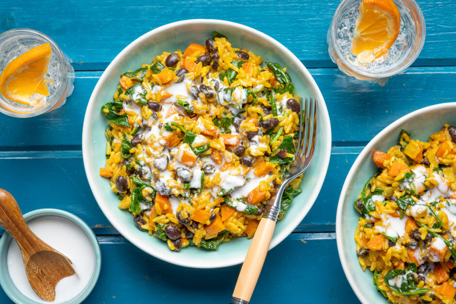 Pelau aux légumes caribéen en une casserole