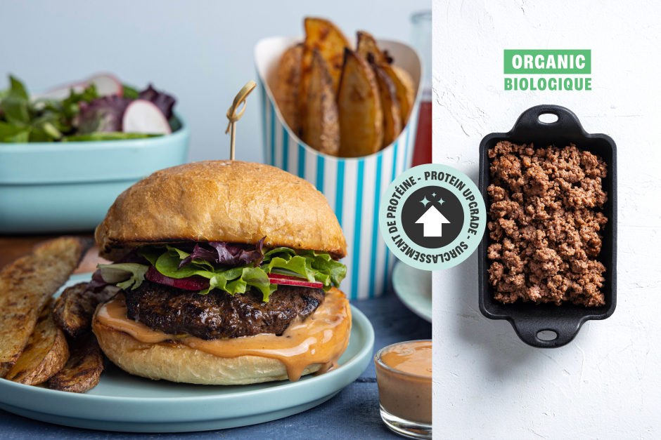 Protein Upgrade |  Seared ORGANIC Beef Burgers with BBQ Mayo
