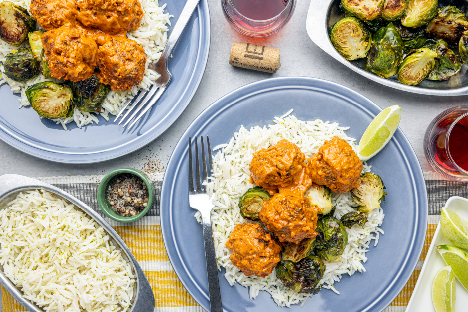 Boulettes de bœuf rôties tikka masala