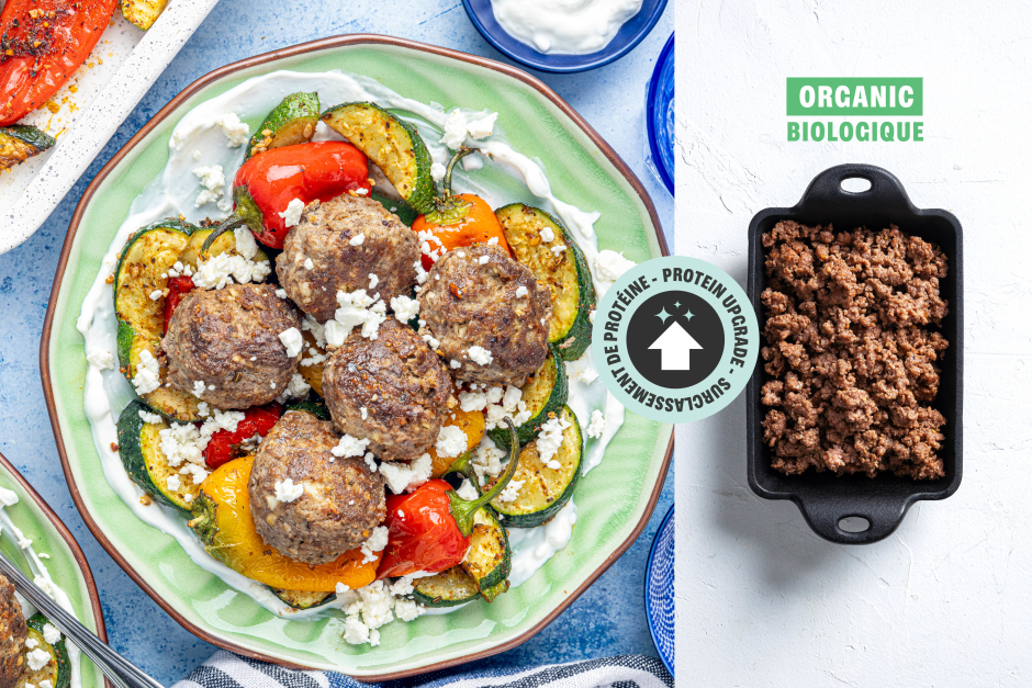 Protein Upgrade | Greek-Style ORGANIC Beef Meatballs