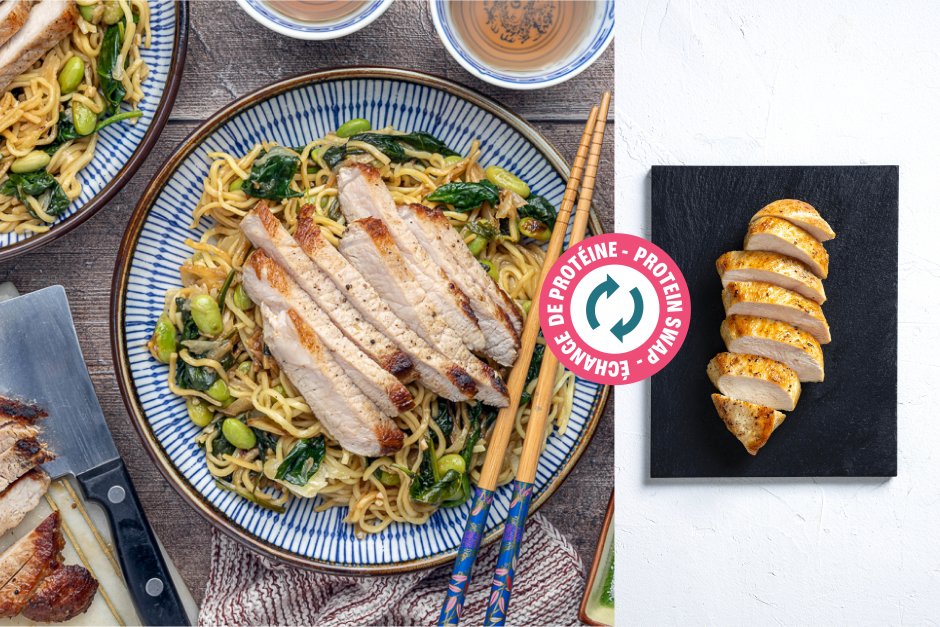 Protein Swap | Quick Chicken Chow Mein