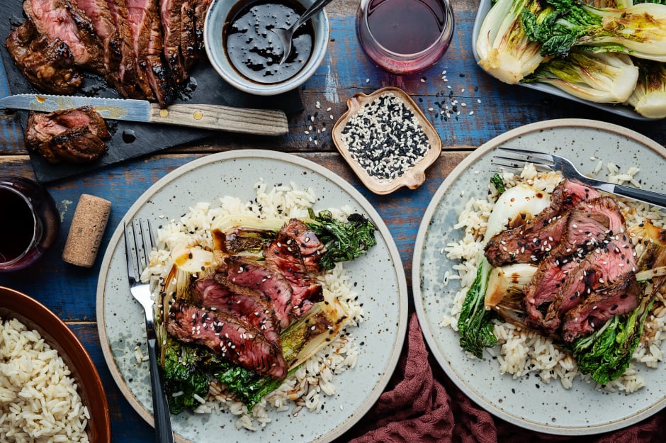 Soy-Glazed Steaks