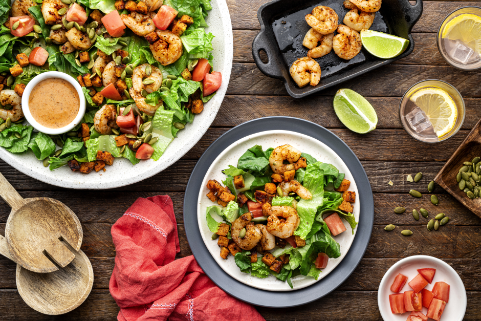 Santa Fe-Style Shrimp Caesar Salad