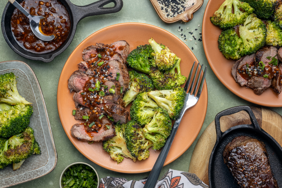 Saucy Sesame Steaks