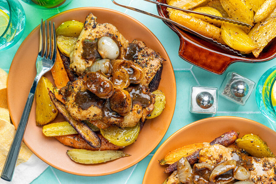 Pan-Browned Chicken with Cipollini Onion Sauce