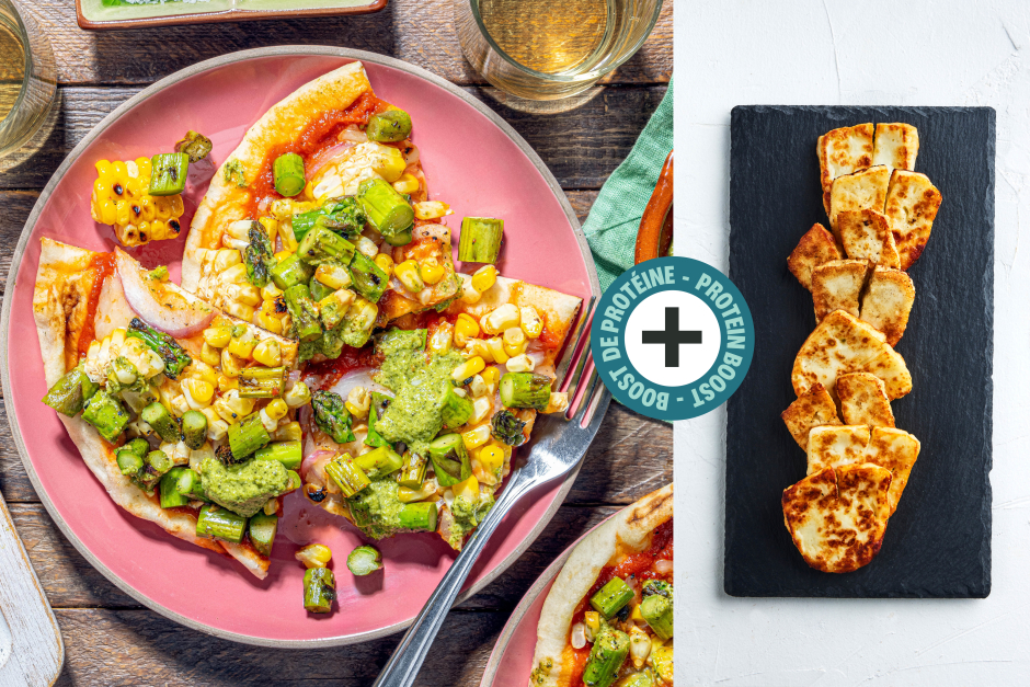 Protein Boost | Summer's Best BBQ Flatbreads with Halloumi