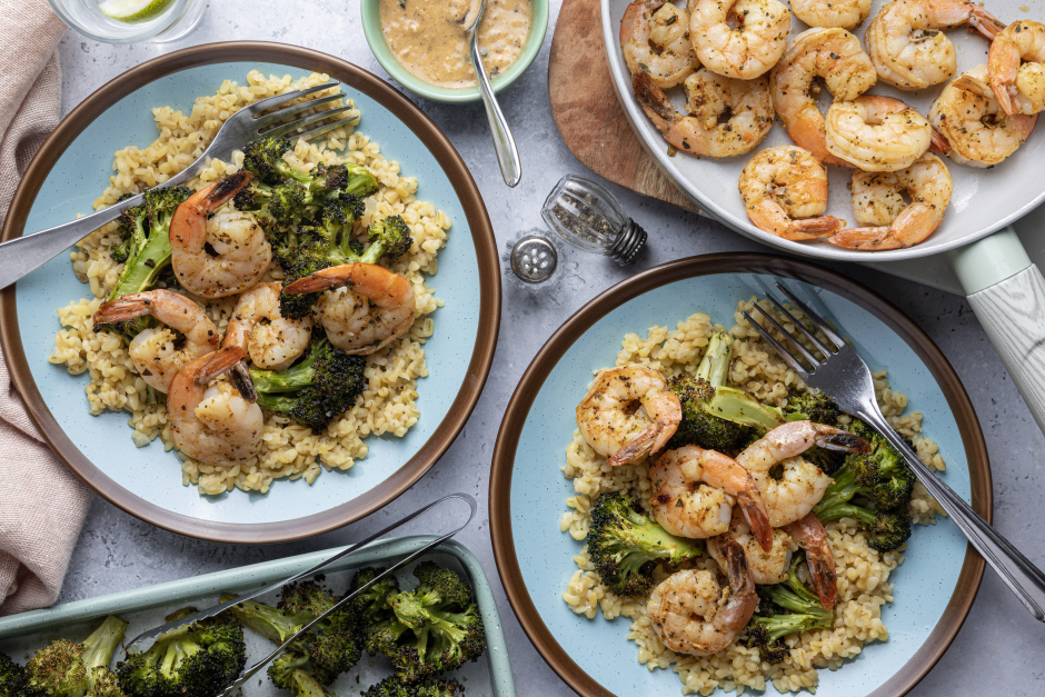 Carb-Wise: Seared Shrimp with Creamy Caper Sauce