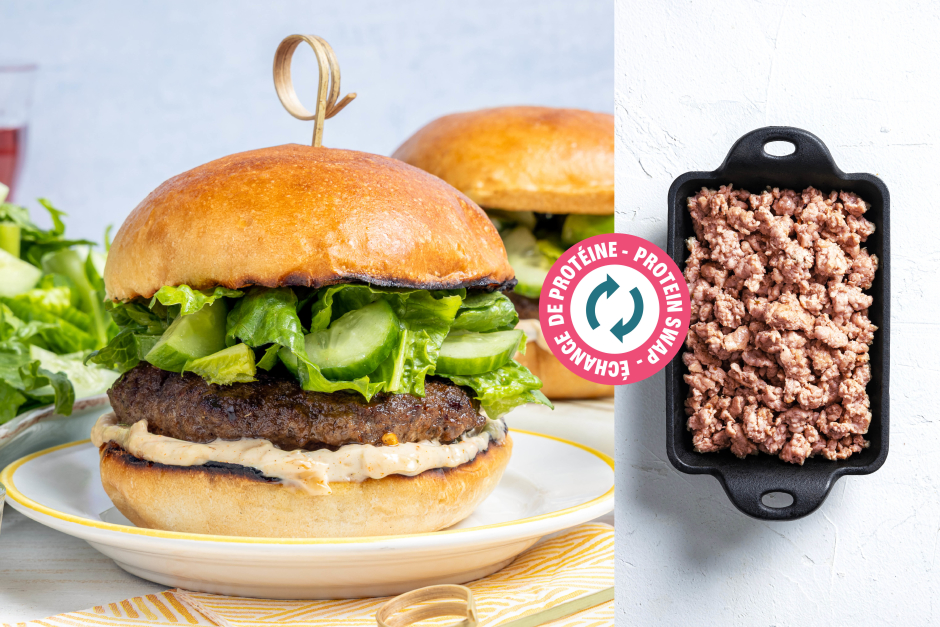 Protein Swap | Spicy Sausage Meat Burgers a la Brasa