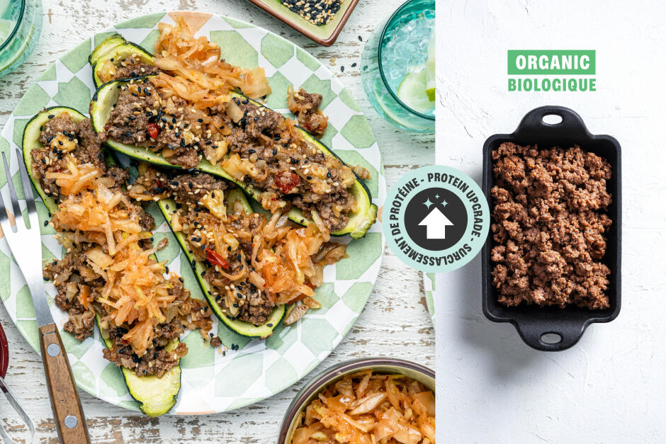 Protein Upgrade | Spicy Bulgogi ORGANIC Beef Zucchini Boats
