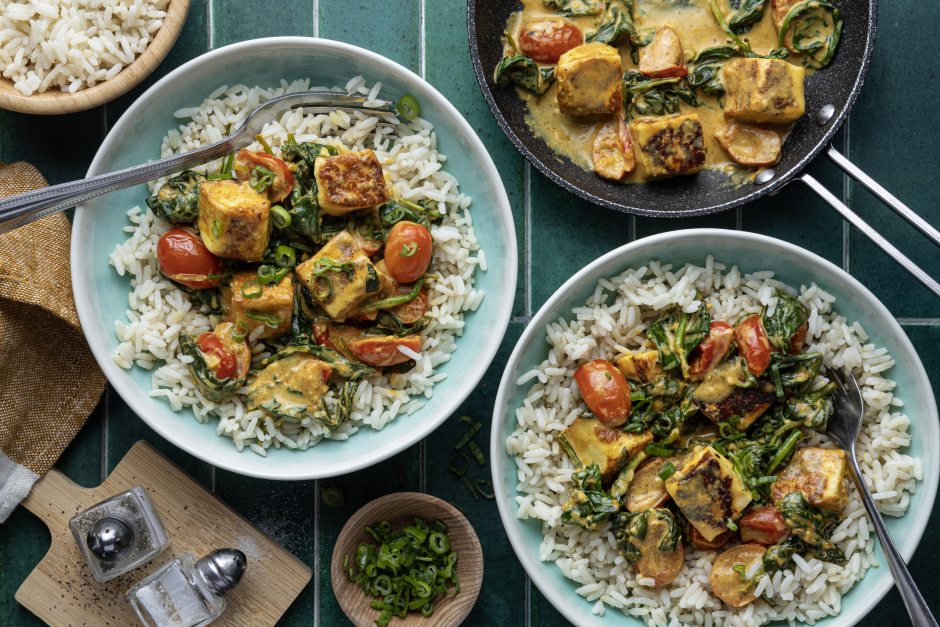 Creamy Saag Halloumi