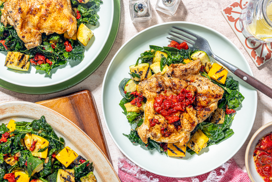 Cuisses de poulet au bourbon sur le barbecue