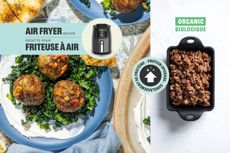 Surclassement de protéine | Mezze de boulettes de bœuf BIO et chou-fleur