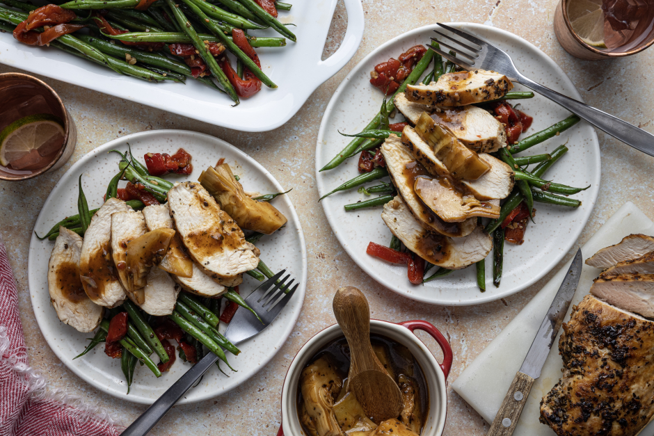 Paleo: Chicken Breasts with Artichoke Pan Sauce