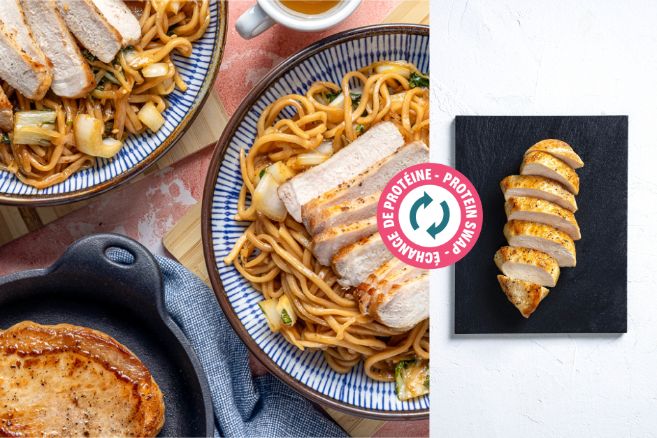 Protein Swap | Fast 'n' Fun Chicken Breast Yakisoba