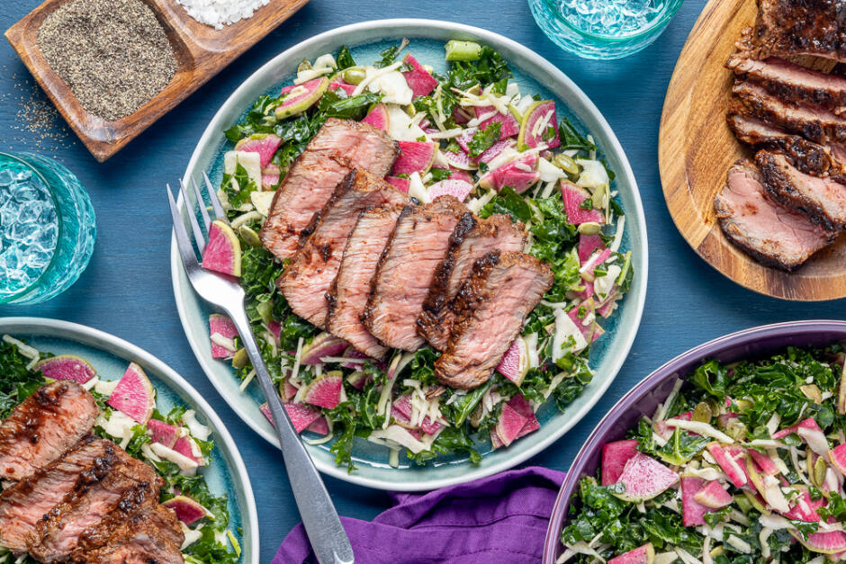 Quick BBQ-Glazed Steak Platter