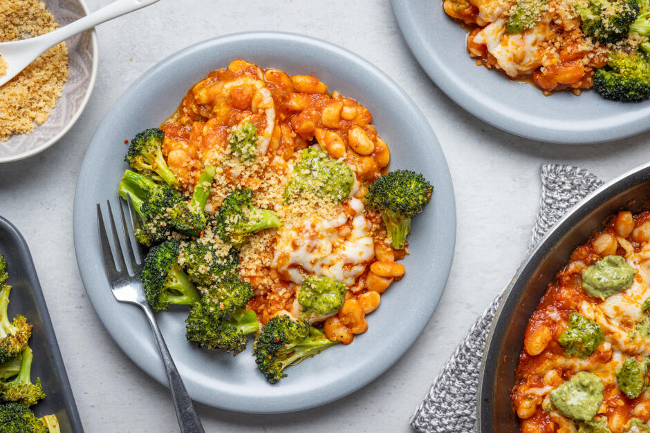 Cheesy White Bean Skillet