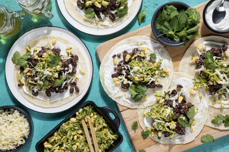Black Bean & Cotija Tacos