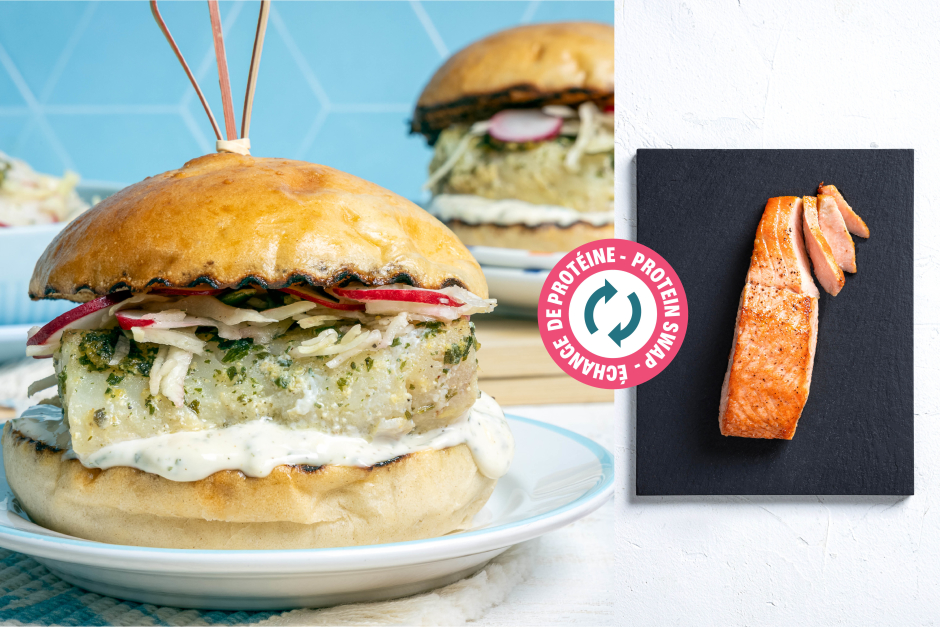 Échange de protéine | Sandwichs de saumon citronné en papillote