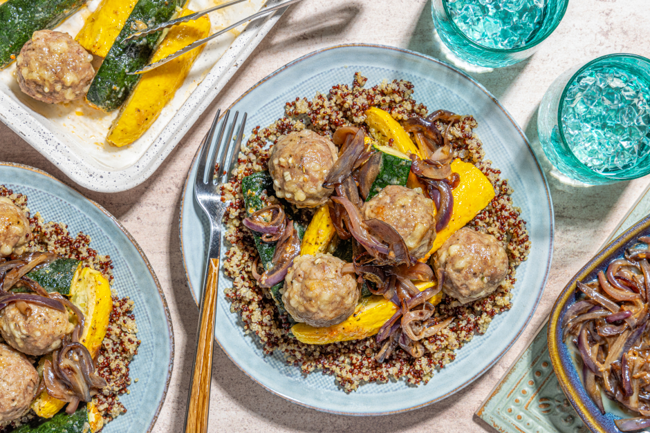 French Onion Pork Meatballs