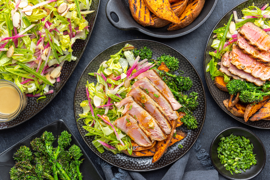 Cajun Buttered BBQ Tuna Steaks