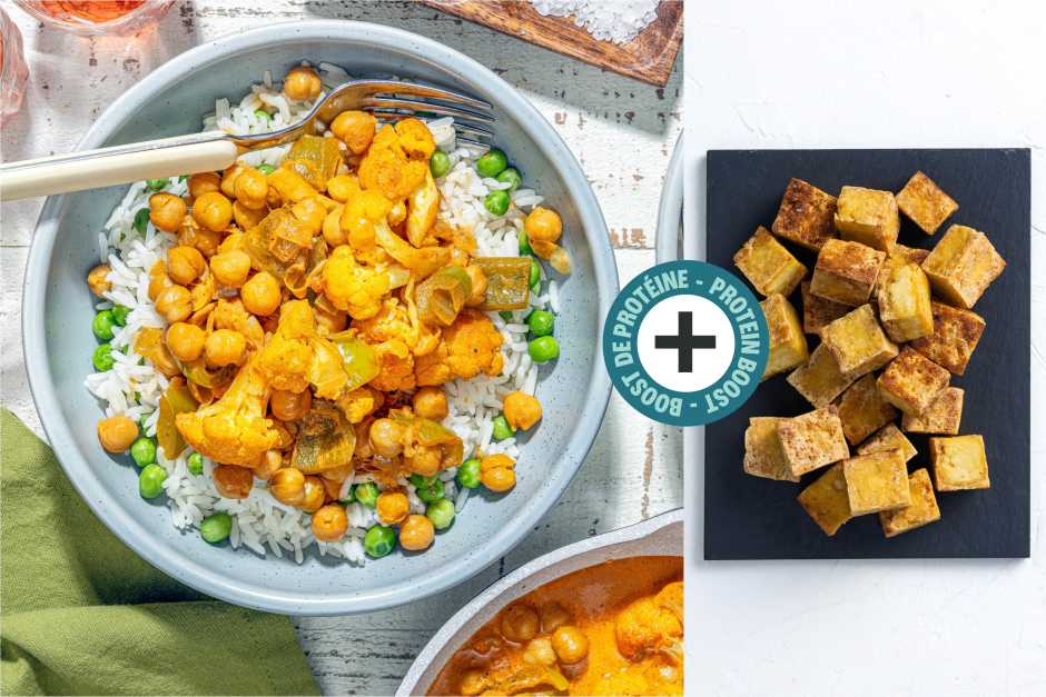Protein Boost | Tofu, Chickpea & Cauliflower Curry