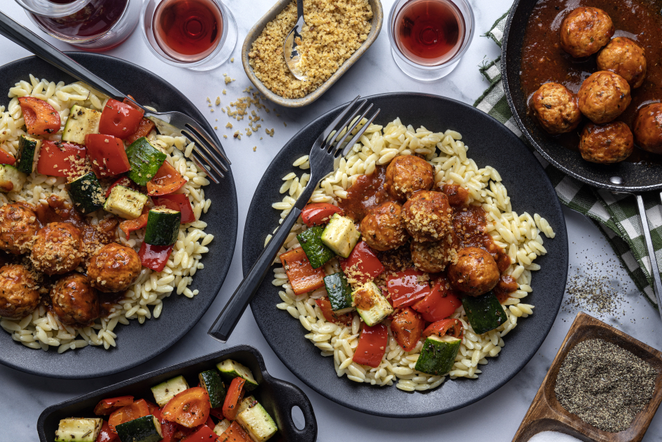 Pork Sausage Mini Meatballs with Pangrattato