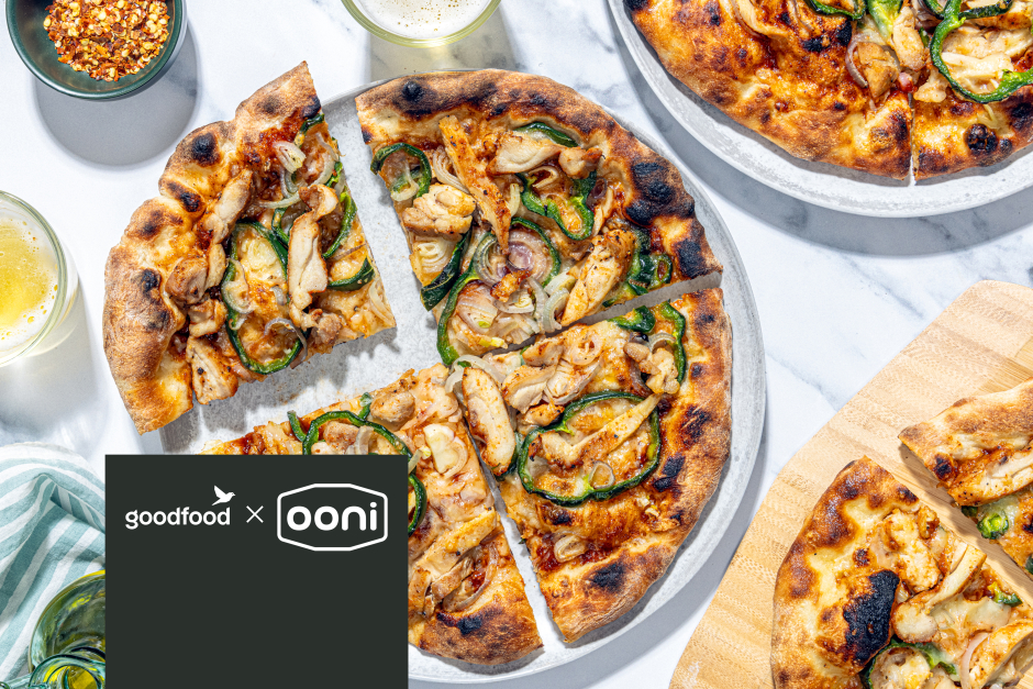 Goodfood x Ooni: Pizza aux cuisses de poulet BBQ sucré-fumé