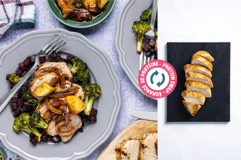 Protein Swap | Apple & Onion Braised Chicken Breasts