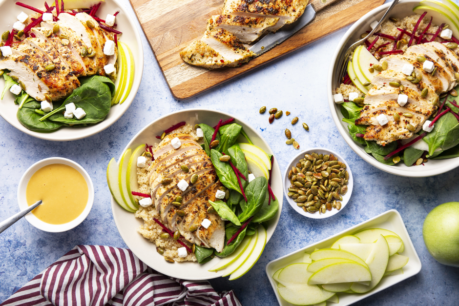 Bols bouddha au poulet