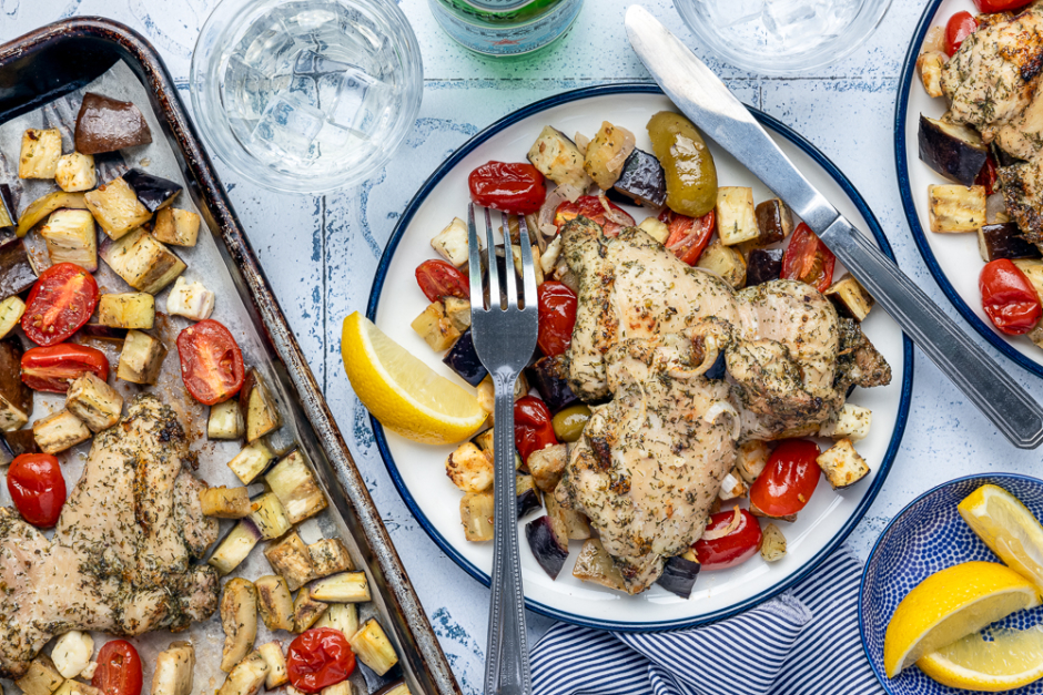 Greek Chicken Sheet Pan