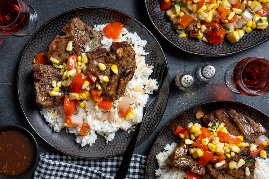 Caribbean-Style Charred Lamb Chops
