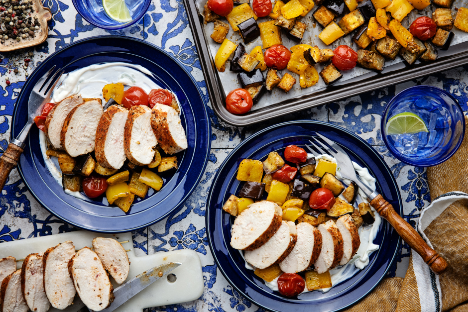 Keto: Greek-Style Chicken Traybake