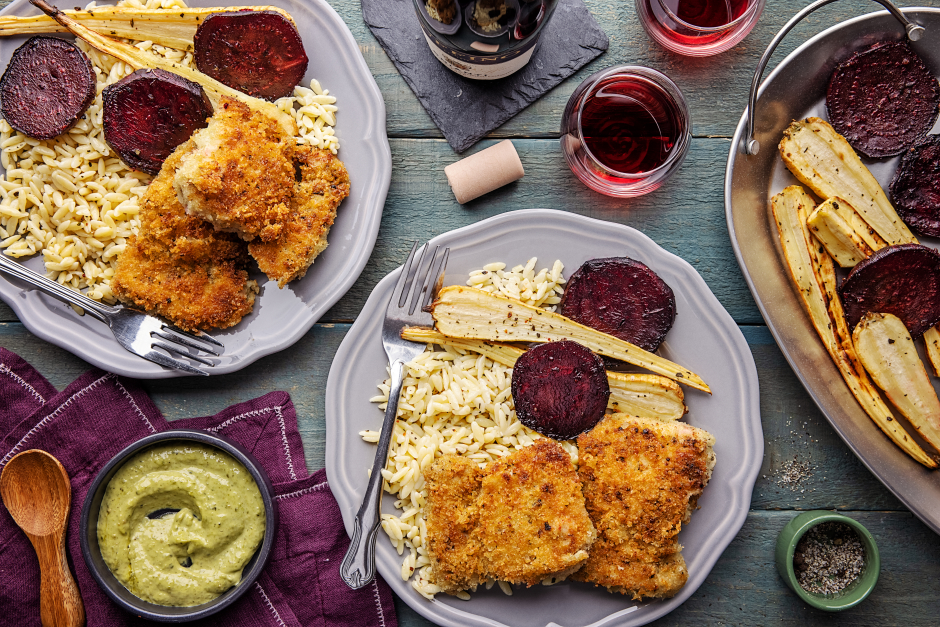 Crispy Pesto Chicken Thighs