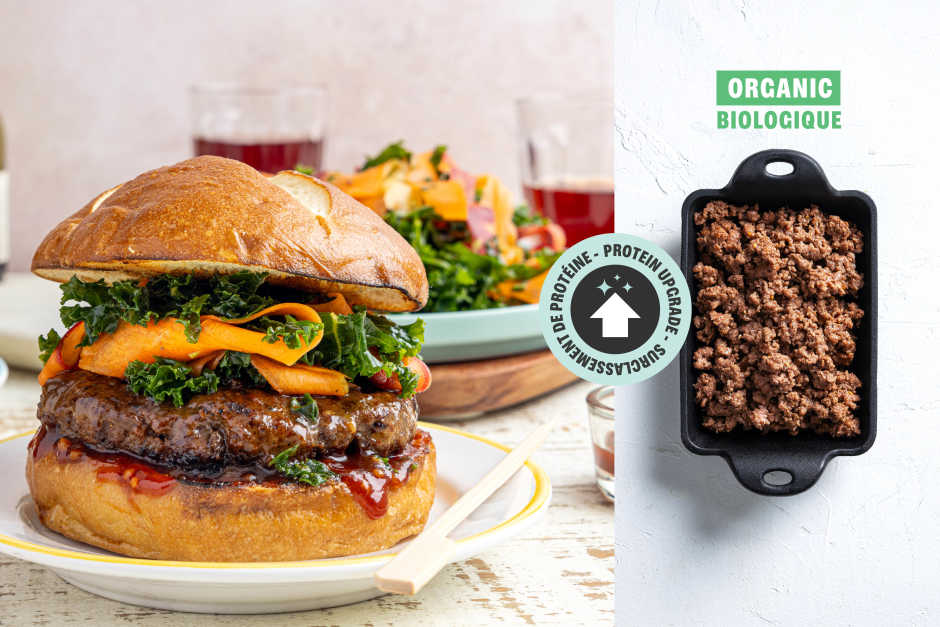 Protein Upgrade | Pineapple-BBQ ORGANIC Beef Burgers on Pretzel Buns