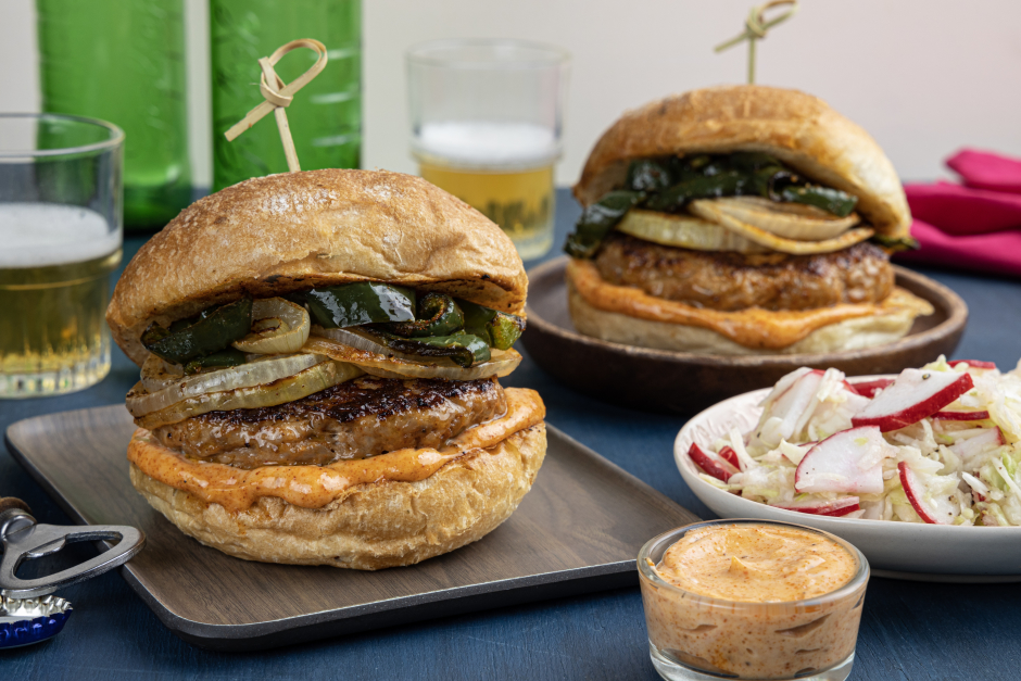 Burgers de saucisse de porc