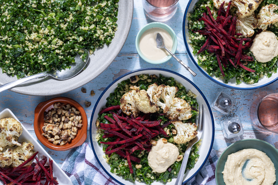 Za’atar-Roasted Cauliflower Vegan Nourish Bowls