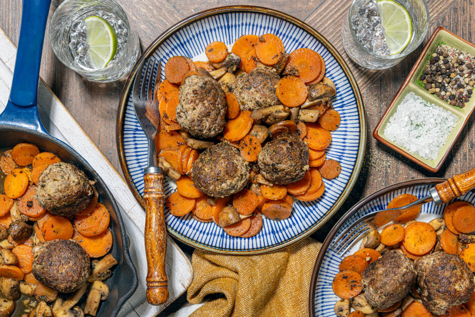 Boulettes de bœuf bourguignon