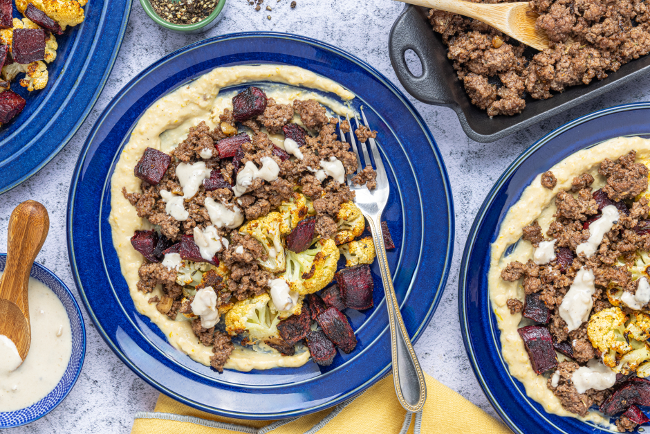 Middle Eastern Beef & Veggie Platter