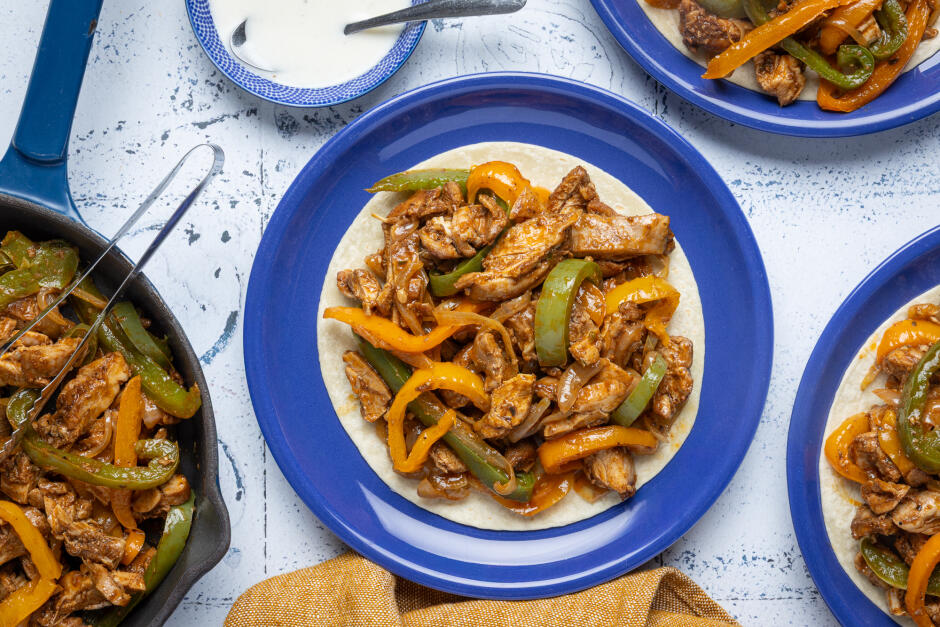 Two-Pepper Chicken Fajitas
