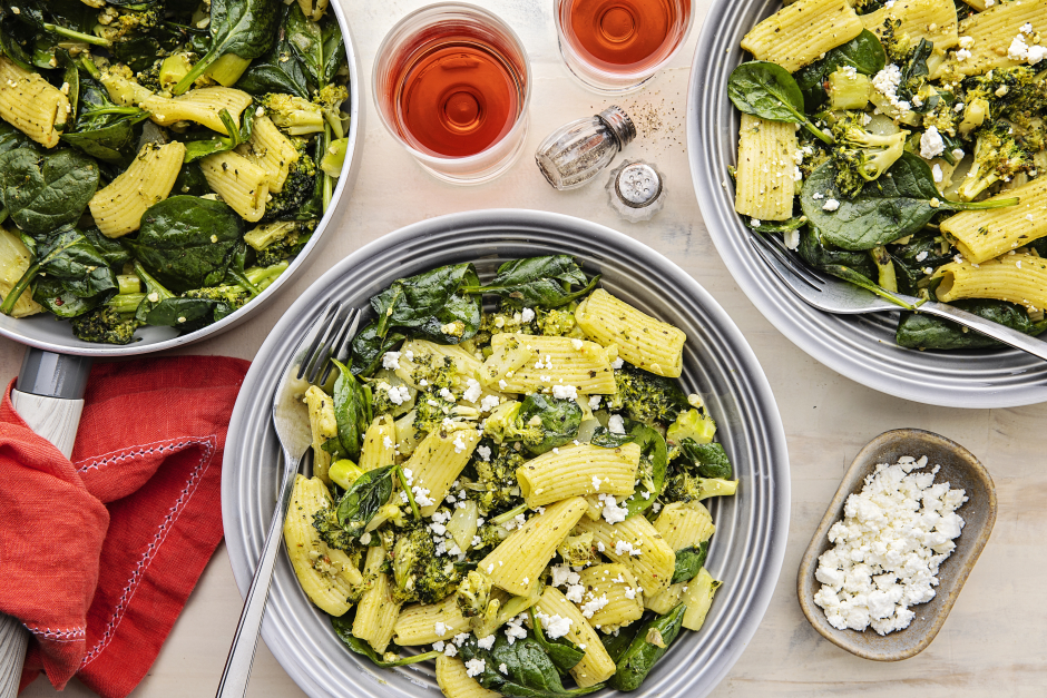 Vibrant Green Rigatoni
