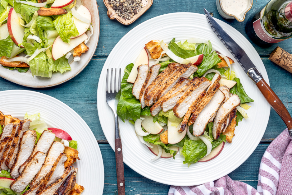 Caesar-Dressed Smoky Pork Salad