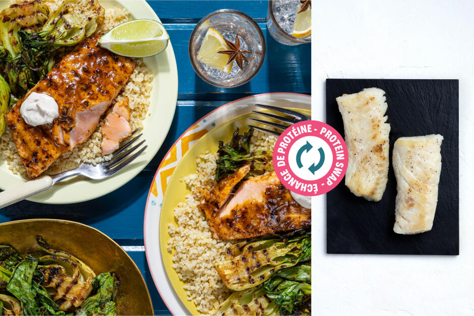 Protein Swap | BBQ Mango-Glazed Tandoori Cod