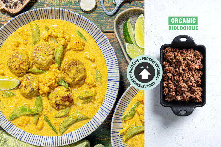Protein Upgrade | Thai Coconut Curry ORGANIC Beef Meatballs